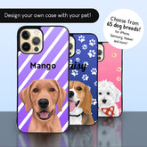 Custom Phone Case with your Pet Portrait - Choose From 65+ Breeds - Design Your Own! - Adventures of Rubi